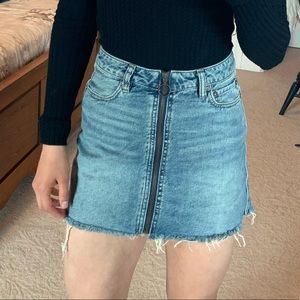 Free people denim skirt